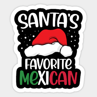 Santa's Favorite Mexican - Christmas Sticker